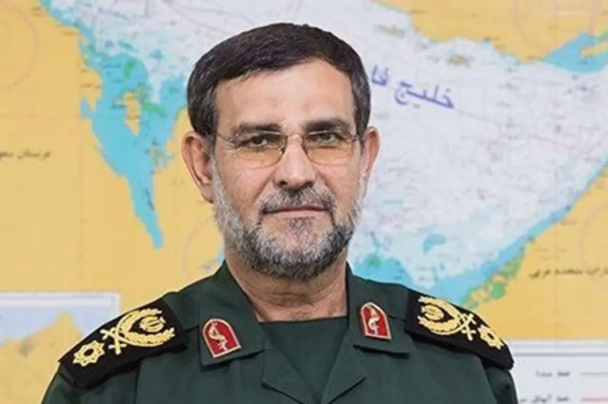 Comandante da Marinha do IRGC (Corpo da Guarda Revolucionária Islâmica do Irã), Alireza Tangsiri • Agência de Notícias Tasnim